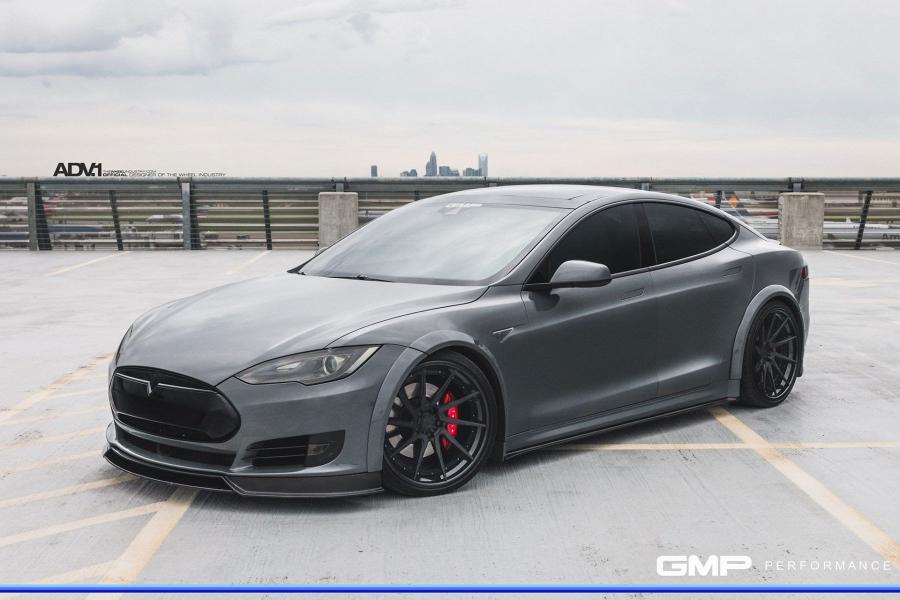 Tesla Model S Nardo Gray by GMP Performance on ADV.1 Wheels (ADV10R TRACK SPEC CS) '2017